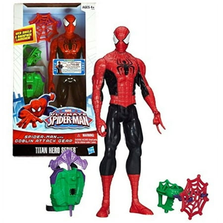 product image of marvel ultimate spider-man titan heroes series spider-man with goblin attack gear
