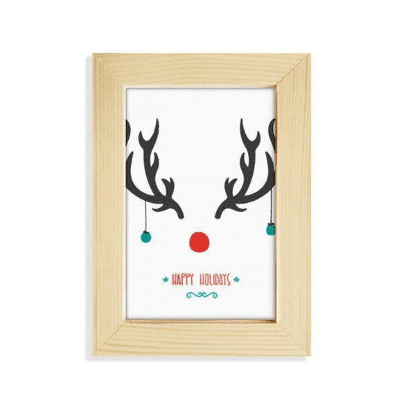 mas Antler Holiday Pattern Desktop Display Photo Frame Picture Art Painting 5x7 inch