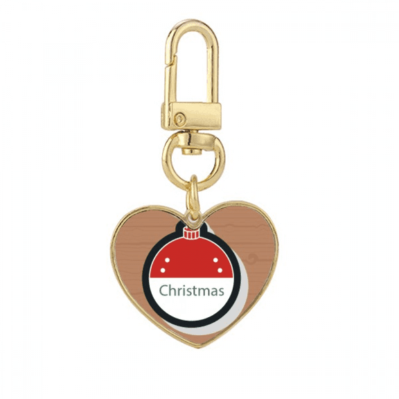 mas Badge mas Cartoon Icon Gold Heart Keychain Metal Keyring Holder