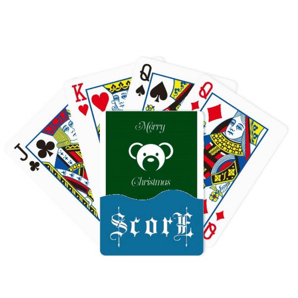 mas Bear Happy Art Deco Fashion Score Poker Playing Card Index Game