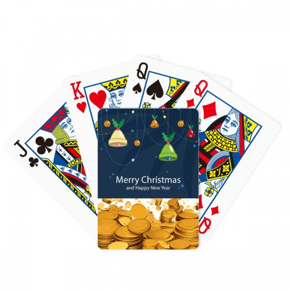 mas Bell Merry mas Festival Gold Playing Card Classic Game