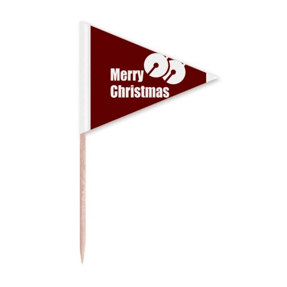 mas Bells Circles Pair Toothpick Triangle Cupcake Toppers Flag ...