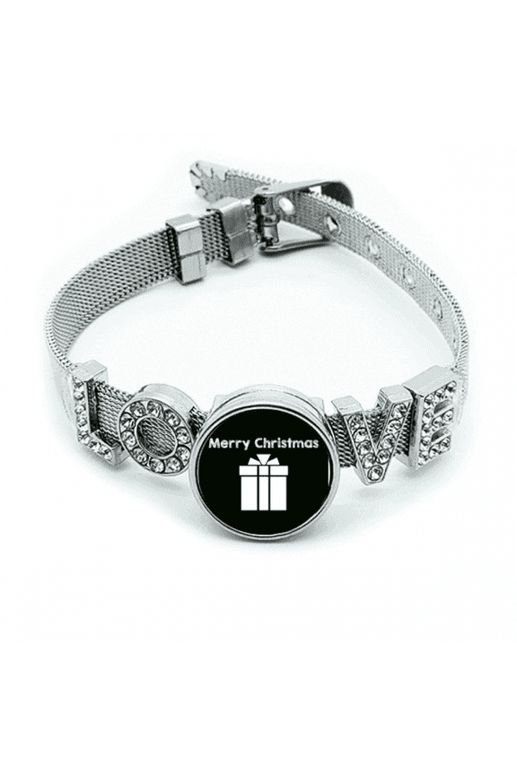mas Box Surprise Bracelet Wristband Crystal Love Adjustable Bangle