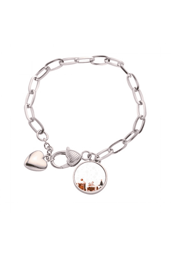 Candy Train Festival Heart Chain Bracelet Jewelry Charm Fashion