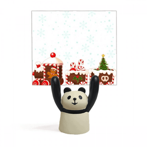 mas Candy Train Festival Memo Holder Cartoon Animal Panda Stand Decoration