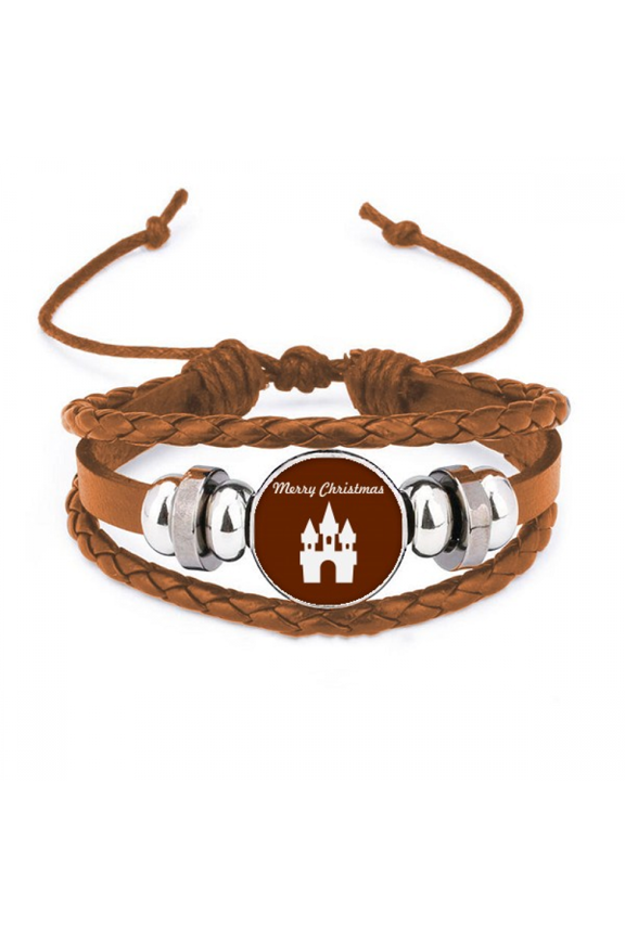 mas Castle Fairy Tale Magic Bracelet Wristband Leather Jewelry Ornament