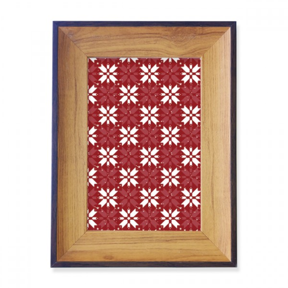 mas Decoration Red White Pattern Photo Frame Exhibition Display Art Desktop Painting