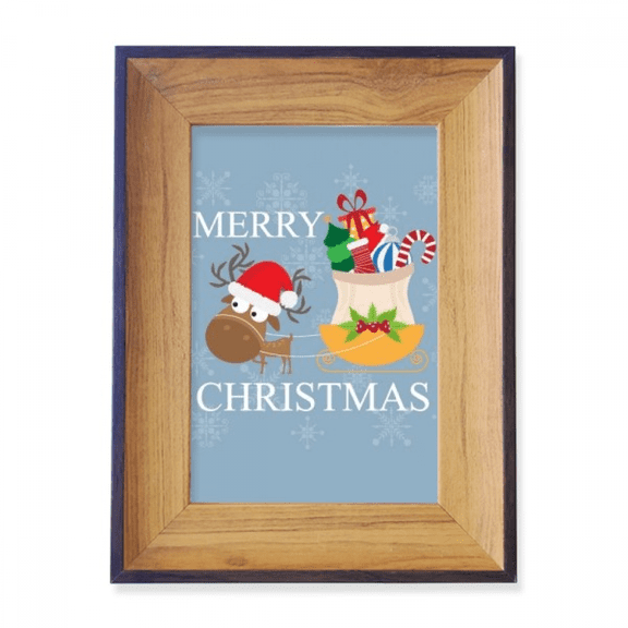 mas Elk Merry mas Festival Photo Frame Exhibition Display Art Desktop Painting