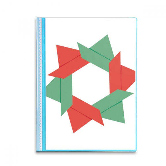 mas Flower Origa Pattern Book Sheet Protectors Portfolio Binder Folder