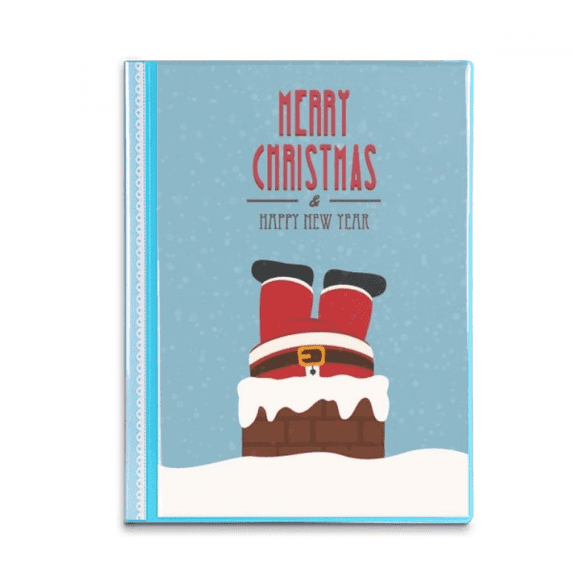 mas Santa Claus New Year Festival Book Sheet Protectors Portfolio Binder Folder