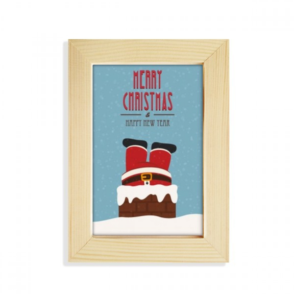 mas Santa Claus New Year Festival Desktop Display Photo Frame Picture Art Painting 5x7 inch