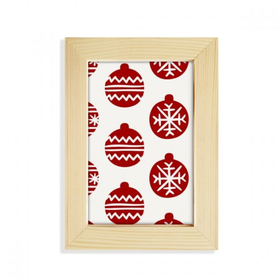 mas Snowflake Line Red Festival Desktop Display Photo Frame Picture Art Painting 5x7 inch