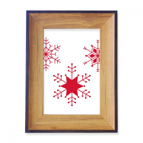 mas Snowflake Red Festival Photo Frame Exhibition Display Art Desktop Painting