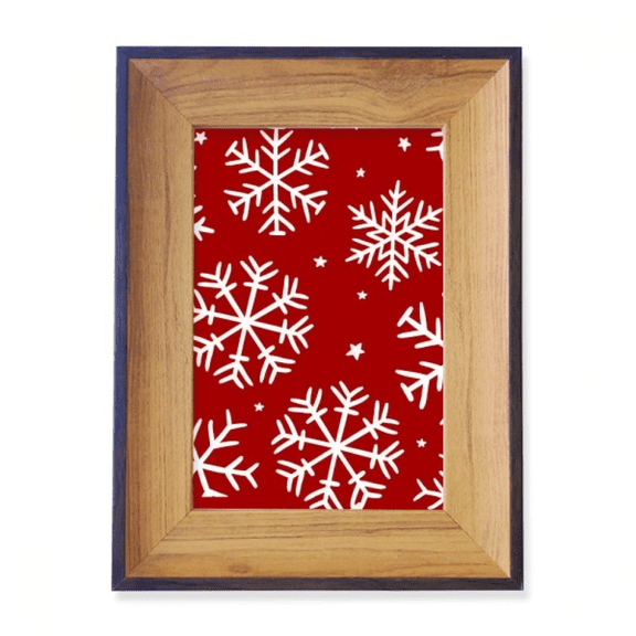 mas Snowflake Red Festival Photo Frame Exhibition Display Art Desktop Painting