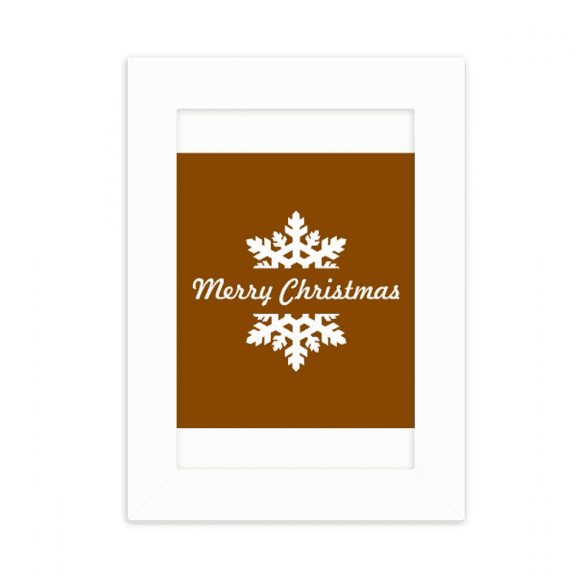 mas Snowflakes Happy Festival Desktop Photo Frame Picture Display Decoration Art Painting