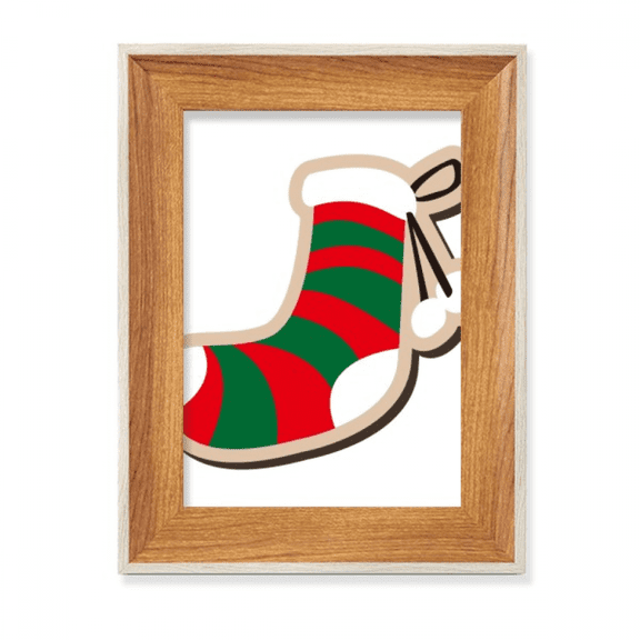 mas Sock Cartoon Festival Desktop Wooden Photo Frame Display Picture Art Painting Multiple Sets