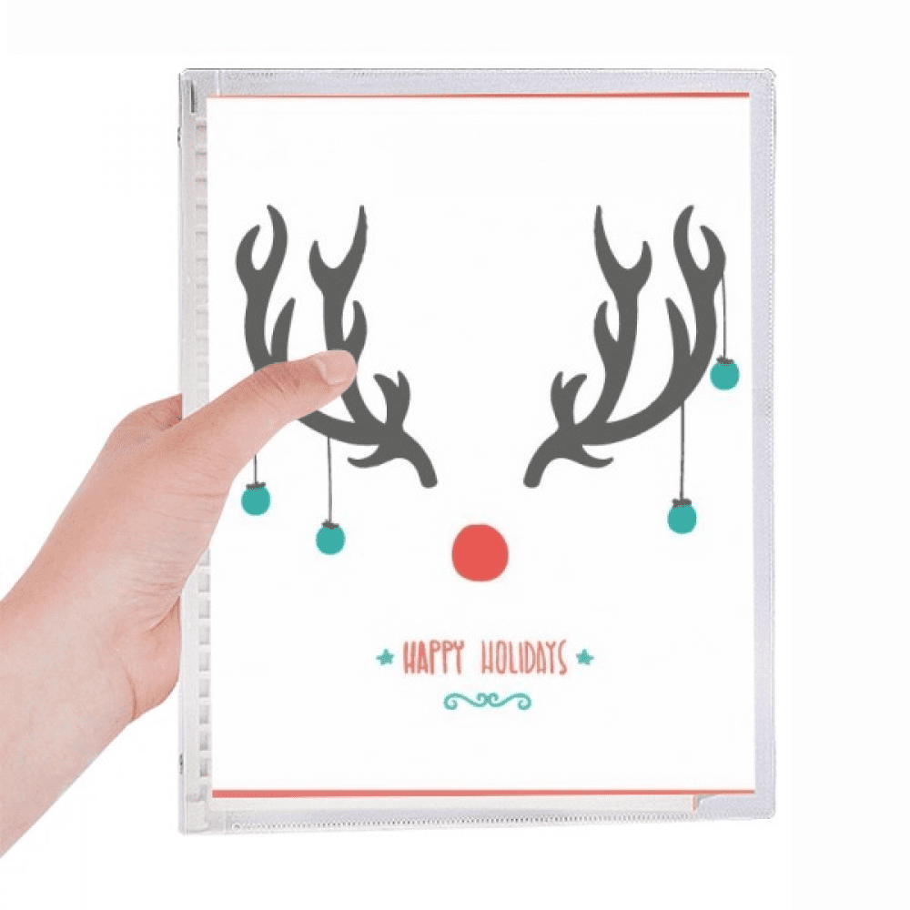 mas antler holiday pattern notebook loose diary refillable journal statiry