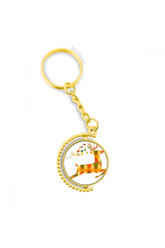 mas colorful elk lattice festival metal connector key chain  accessory en keyholder