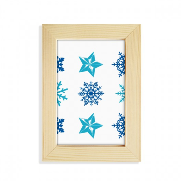 mas snowflake illustration desktop display photo frame picture art painting 5x7 inch