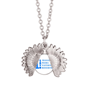 masai mara national reserve sunflower necklace pendant locket jewelry