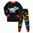thumbnail image 1 of masbird 2 Piece Pajamas Toddler Kids Boys Girls Pajamas Cars Kids Pj's Long Sleeve Sleepwear Clothes Set Outfits Kids Pajamas(Red,3-4 Y), 1 of 5