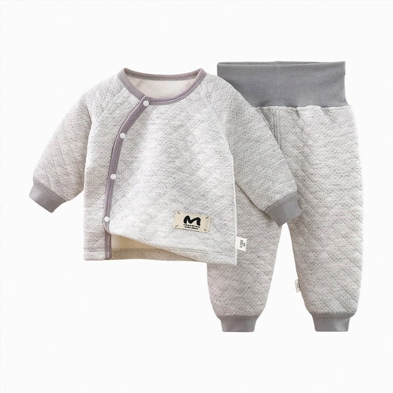 masbird Boys Girls Cotton Pajamas Long Sleeve Toddler Pjs Kids Sleepwear Sets 6-12 Months 12-24 Months 2t 3t 4t 5t 6t 7t 8t 9t Children(Coffee,2-3 Y)