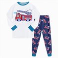 thumbnail image 1 of masbird Boys Girls Pajamas 2Piece Toddler Kids Pjs Sets Cotton Toddler Clothes Fall Winter Sleepwears 6-12 Months 12-24 Months 2t 3t 4t 5t 6t 7t 8t 9t Children(White,7-8 Y), 1 of 6