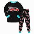 thumbnail image 1 of masbird Boys Girls Pajamas 2Piece Toddler Kids Pjs Sets Cotton Toddler Clothes Fall Winter Sleepwears 6-12 Months 12-24 Months 2t 3t 4t 5t 6t 7t 8t 9t Children(Black,5-6 Y), 1 of 6
