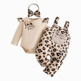 thumbnail image 1 of masbird Newborn Baby Girl Clothes, Infant Girl Outfits Long Sleeve Ruffle Romper + Floral Pants + Headband Set,Beige,0-3 M, 1 of 9