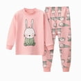 thumbnail image 1 of masbird Toddler Girls Boys Dailywear Outfits Set 2-piece Pajamas Sleepwear Pjs for Baby Spring Fall Winter Kids Loungewear Set for 6-24 Months 2t 3t 4t 5t 6t 7t 8t 9t(White,4-5 Y), 1 of 4