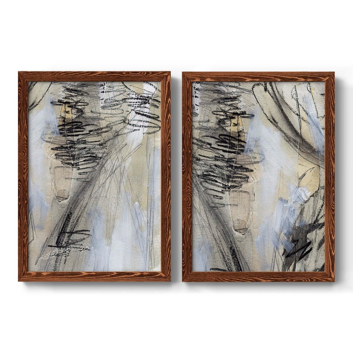 Masked Notes V - Premium Framed Canvas 2 Piece Set - Ready to Hang