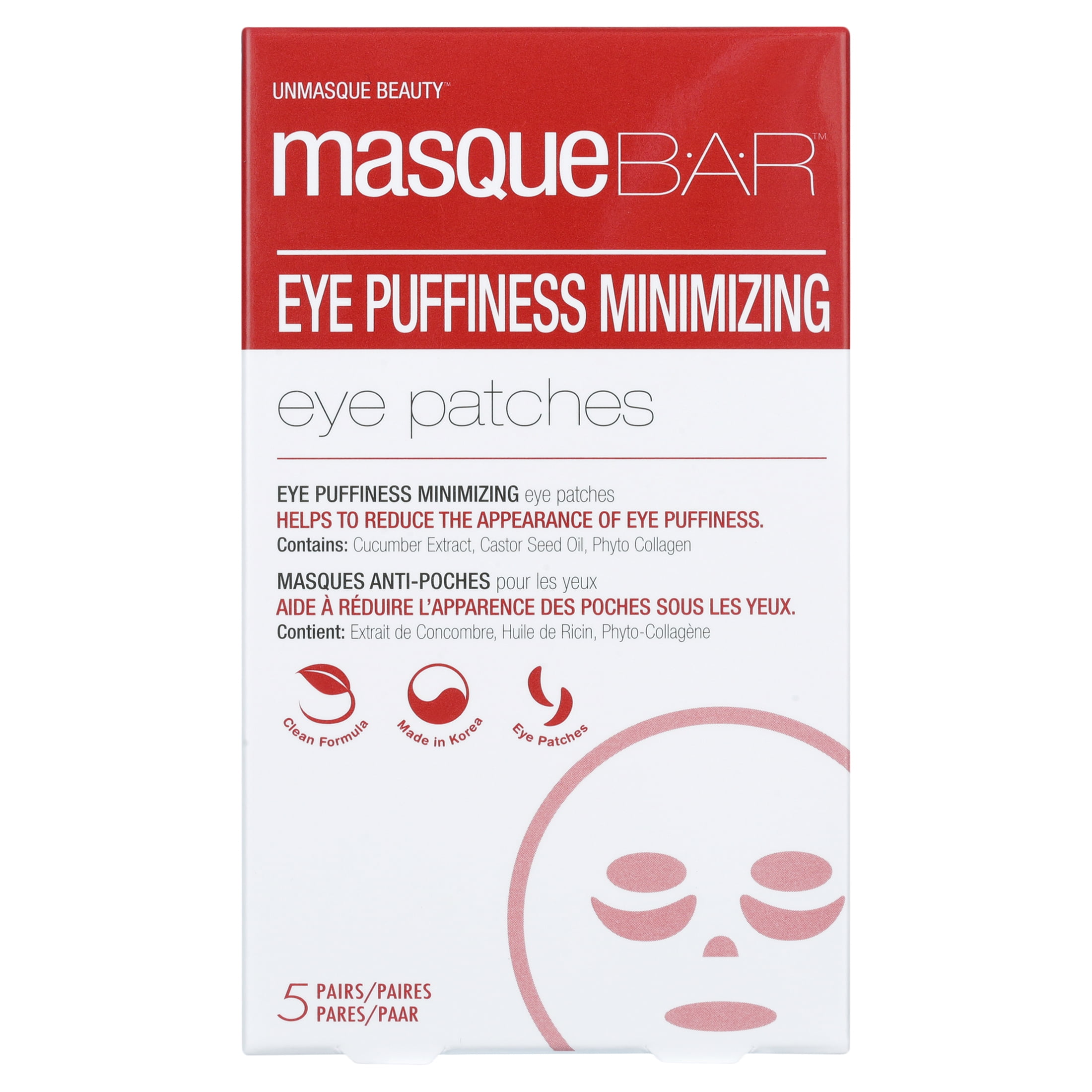masque BAR Patches Eye Puffiness Minimizing Mask 5 Pairs Korean