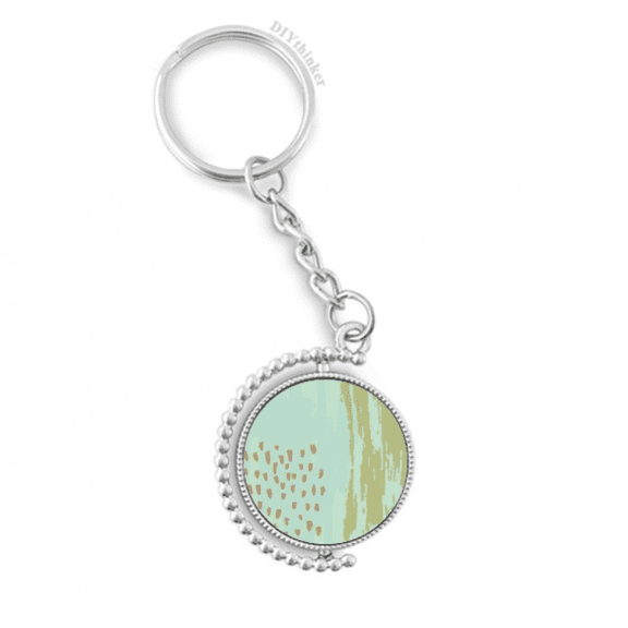 matcha s art pattern rotatable keyholder disc accessories chain clip