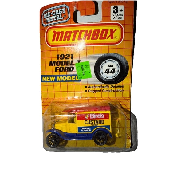 Matchbox 1990 the MB 44 1921 Model T Ford Birds Custard Authentically Detailed