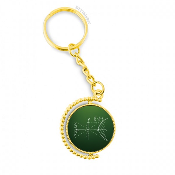 math kowledge hyperbolic curve metal connector key chain accessory en keyholder