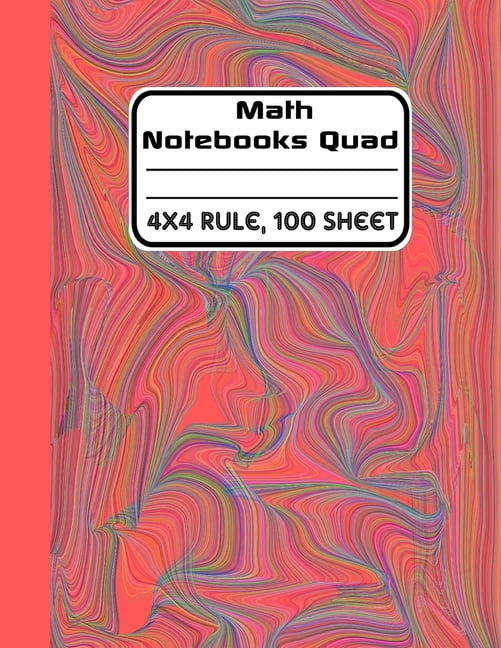 math notebooks quad 4x4 rule, 100 sheets Graph Paper Quad Ruled