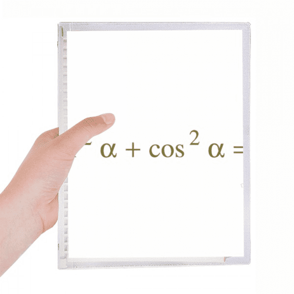 mathematical formula expresses computational square notebook loose diary refillable journal statiry