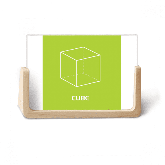 mathematical geometric spcube photo wooden photo frame tabletop display