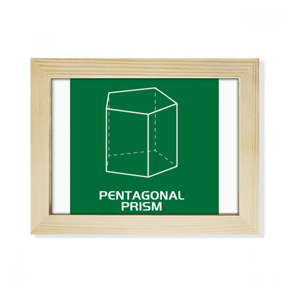 mathematical geometric sppentagonal prism desktop photo frame picture art decoration painting 6x8 inch