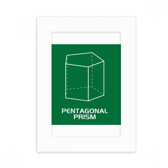 mathematical geometric sppentagonal prism desktop photo frame picture display decoration art painting