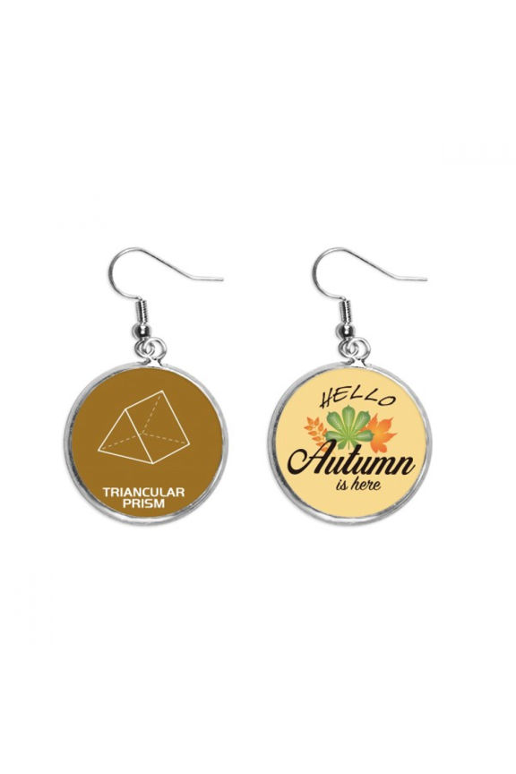 mathematical geometric sptriprism earring dangle autumn earring jewelry