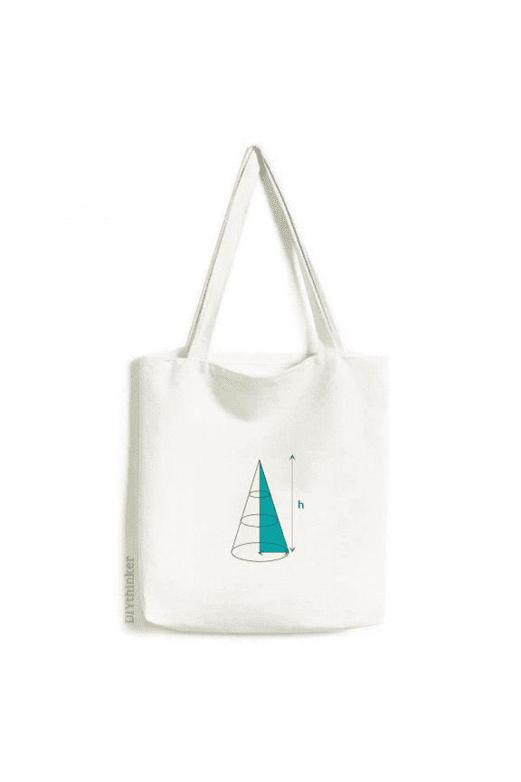 mathematical height area volume c tote canvas bag shopping satchel casual handbag