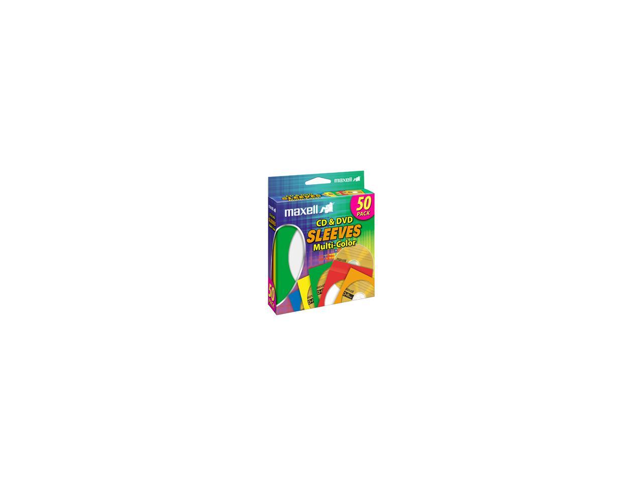 maxell 190134 Multi-Color CD & DVD Sleeve - 50 Pack - image 1 of 2