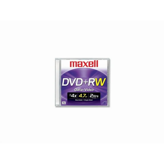 Maxell 4x Dvd+rw Media - 4.7gb - 120mm Standard - 5 Pack (634045)