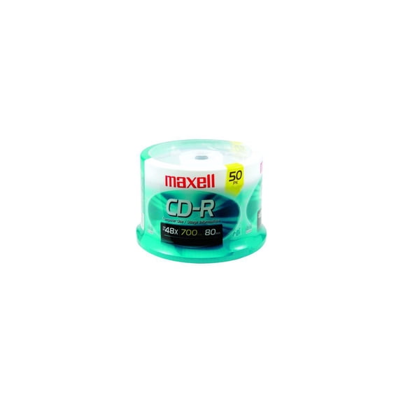 maxell 700MB 48X CD-R 50 Packs Spindle CD-R Media Model 623251/648250