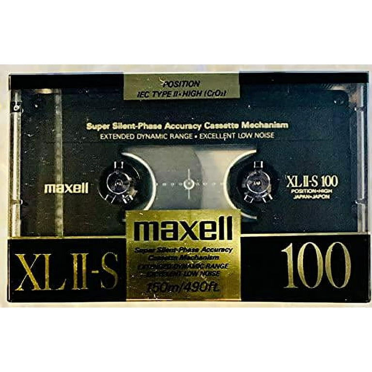 maxell high bias xlii-s 100 minute audio cassette