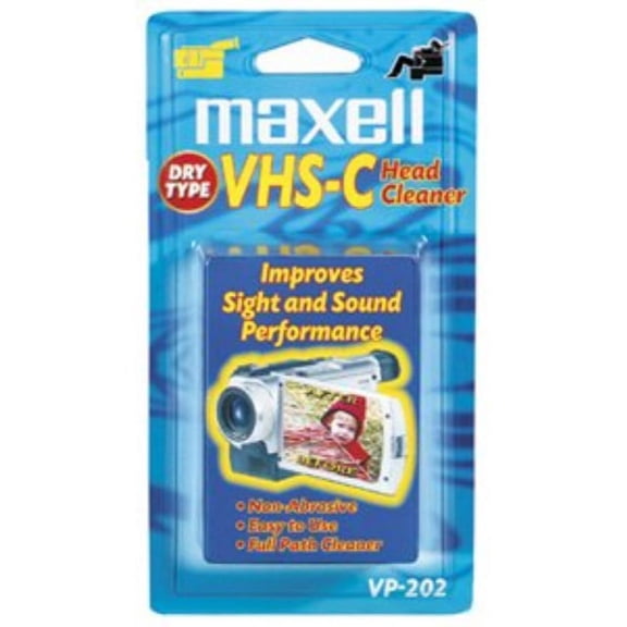 maxell vhs-c dry head cleaner (vp-202)