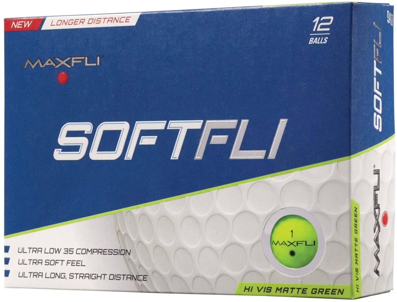 maxfli softfli matte golf balls green