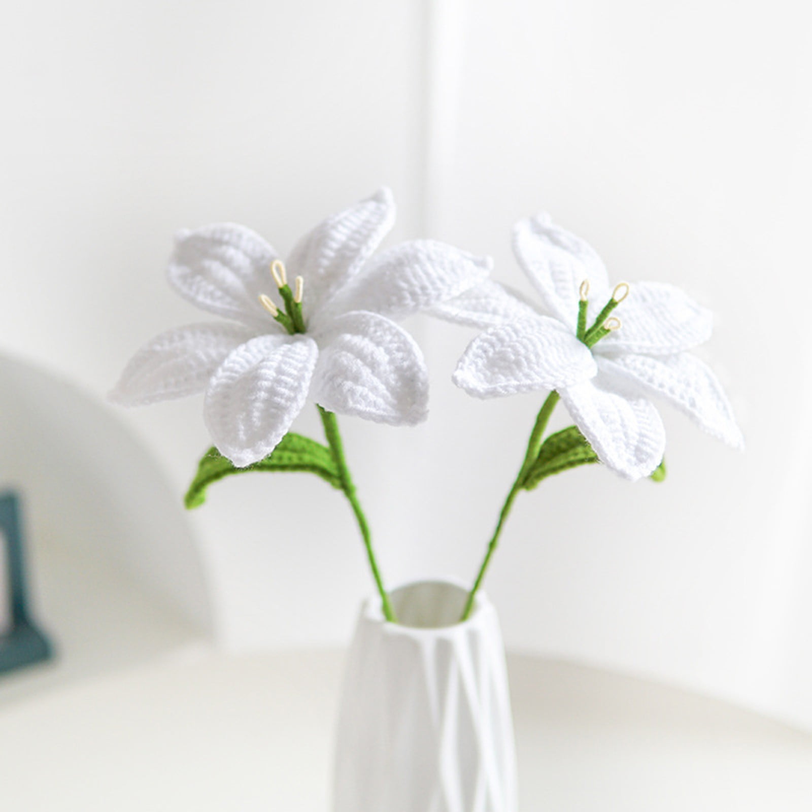 Multicolor - Handmade Crochet Flower Sticks (Set of 2) 11