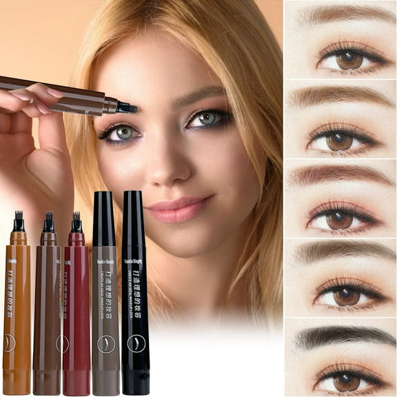 maxiaoxia 2024 New Magic Eyebrow Pencil, Eye Brow Pencils for Women, 3D Waterproof Microblading Eyebrow Pencil Contouring Pen, Natural Makeup Effect